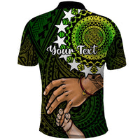 Custom Father Day Cook Islands Polo Shirt I Love You Dad Kuki Airani Turtle Pattern LT14 - Polynesian Pride
