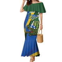 Solomon Islands Independence Day Mermaid Dress Happy 7 July Crocodile Flag Style