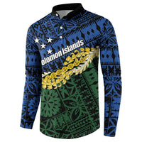 Halo Olaketa Solomon Islands Tapa Pattern Button Sweatshirt