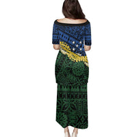 Halo Olaketa Solomon Islands Tapa Pattern Family Matching Puletasi and Hawaiian Shirt