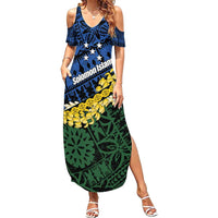 Halo Olaketa Solomon Islands Tapa Pattern Family Matching Summer Maxi Dress and Hawaiian Shirt
