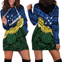 Halo Olaketa Solomon Islands Tapa Pattern Hoodie Dress