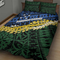 Halo Olaketa Solomon Islands Tapa Pattern Quilt Bed Set