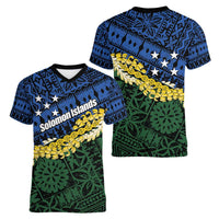 Halo Olaketa Solomon Islands Tapa Pattern Women V-Neck T-Shirt