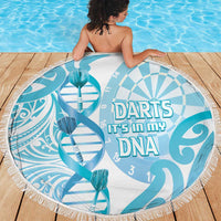New Zealand Darts Beach Blanket Aotearoa Maori Its In My DNA White LT14 - Polynesian Pride