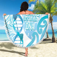 New Zealand Darts Beach Blanket Aotearoa Maori Its In My DNA White LT14 - Polynesian Pride