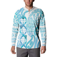 Personalised New Zealand Darts Button Sweatshirt Aotearoa Maori Its In My DNA White LT14 - Polynesian Pride
