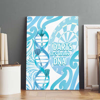 New Zealand Darts Canvas Wall Art Aotearoa Maori Its In My DNA White LT14 - Polynesian Pride