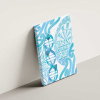 New Zealand Darts Canvas Wall Art Aotearoa Maori Its In My DNA White LT14 - Polynesian Pride