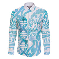 Personalised New Zealand Darts Family Matching Mermaid Dress and Hawaiian Shirt Aotearoa Maori Its In My DNA White - Polynesian Pride