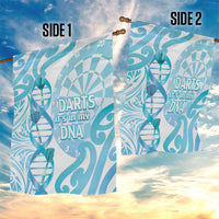 New Zealand Darts Garden Flag Aotearoa Maori Its In My DNA White - Polynesian Pride