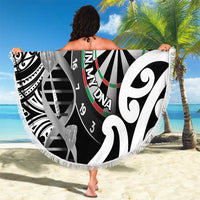 New Zealand Darts Beach Blanket Aotearoa Maori Its In My DNA Black LT14 - Polynesian Pride