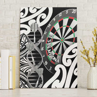 New Zealand Darts Canvas Wall Art Aotearoa Maori Its In My DNA Black LT14 Without Frame Black - Polynesian Pride