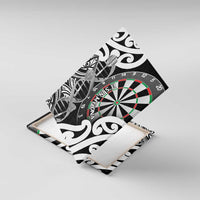 New Zealand Darts Canvas Wall Art Aotearoa Maori Its In My DNA Black LT14 With Frame Black - Polynesian Pride