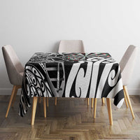 New Zealand Darts Tablecloth Aotearoa Maori Its In My DNA Black LT14 - Polynesian Pride