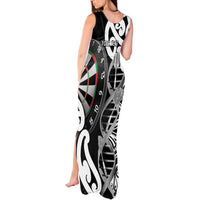 Personalised New Zealand Darts Tank Maxi Dress Aotearoa Maori Its In My DNA Black - Polynesian Pride