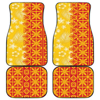 Kahili Quilt Hawaii Car Mats Tropical Flower Seamless Half Style