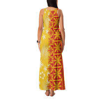 Kahili Quilt Hawaii Family Matching Tank Maxi Dress and Hawaiian Shirt Tropical Flower Seamless Half Style