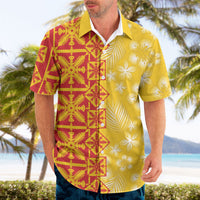 Kahili Quilt Hawaii Hawaiian Shirt Tropical Flower Seamless Half Style LT14 - Polynesian Pride