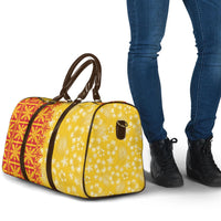 Kahili Quilt Hawaii Travel Bag Tropical Flower Seamless Half Style