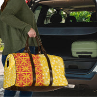 Kahili Quilt Hawaii Travel Bag Tropical Flower Seamless Half Style