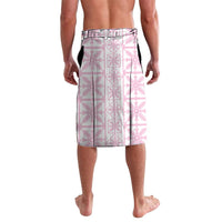 Pastel Pink Kahili Quilt Hawaii Lavalava Tropical Flower Seamless Half Style