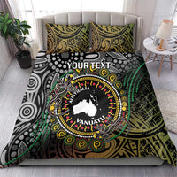 Personalised Australia And Vanuatu Bedding Set Aboriginal Lizard Polynesia Ni-Van Pig Tusk LT14 - Polynesian Pride