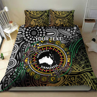 Personalised Australia And Vanuatu Bedding Set Aboriginal Lizard Polynesia Ni-Van Pig Tusk LT14 - Polynesian Pride