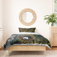 Personalised Australia And Vanuatu Bedding Set Aboriginal Lizard Polynesia Ni-Van Pig Tusk LT14 - Polynesian Pride