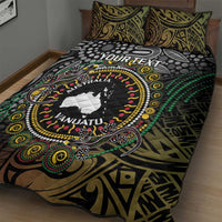 Personalised Australia And Vanuatu Quilt Bed Set Aboriginal Lizard Polynesia Ni-Van Pig Tusk LT14 - Polynesian Pride