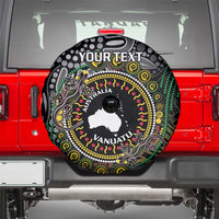 Personalised Australia And Vanuatu Spare Tire Cover Aboriginal Lizard Polynesia Ni-Van Pig Tusk LT14 - Polynesian Pride