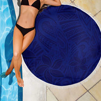 Blue Polynesia Beach Blanket Polynesian Pattern Mix Plumeria LT14 - Polynesian Pride