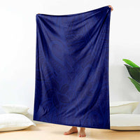 Blue Polynesia Blanket Polynesian Pattern Mix Plumeria LT14 - Polynesian Pride