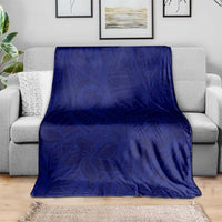 Blue Polynesia Blanket Polynesian Pattern Mix Plumeria LT14 - Polynesian Pride