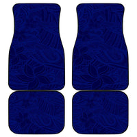 Blue Polynesia Car Mats Polynesian Pattern Mix Plumeria LT14 - Polynesian Pride