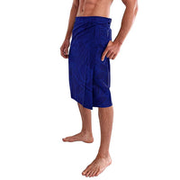Blue Polynesia Lavalava Polynesian Pattern Mix Plumeria LT14 - Polynesian Pride