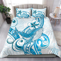 Blue Hawaii Humpback Whale Bedding Set Polynesian Tribal Ocean Vibes LT14 - Polynesian Pride