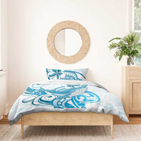 Blue Hawaii Humpback Whale Bedding Set Polynesian Tribal Ocean Vibes LT14 - Polynesian Pride