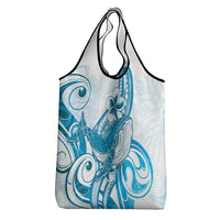 Blue Hawaii Humpback Whale Grocery Bag Polynesian Tribal Ocean Vibes LT14 - Polynesian Pride