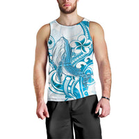 Blue Hawaii Humpback Whale Men Tank Top Polynesian Tribal Ocean Vibes LT14 - Polynesian Pride