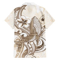 Brown Hawaii Humpback Whale Family Matching Summer Maxi Dress and Hawaiian Shirt Polynesian Tribal Ocean Vibes LT14 - Polynesian Pride