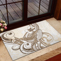 Brown Hawaii Humpback Whale Rubber Doormat Polynesian Tribal Ocean Vibes LT14 - Polynesian Pride