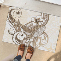 Brown Hawaii Humpback Whale Rubber Doormat Polynesian Tribal Ocean Vibes LT14 - Polynesian Pride
