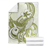 Lime Green Hawaii Blanket Humpback Whale Tattoo Polynesian Tribal Ocean Vibes LT14 - Polynesian Pride