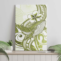 Lime Green Hawaii Canvas Wall Art Humpback Whale Tattoo Polynesian Tribal Ocean Vibes LT14 - Polynesian Pride