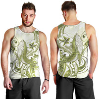 Lime Green Hawaii Men Tank Top Humpback Whale Tattoo Polynesian Tribal Ocean Vibes LT14 - Polynesian Pride