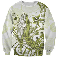 Lime Green Hawaii Sweatshirt Humpback Whale Tattoo Polynesian Tribal Ocean Vibes LT14 Unisex Lime Green - Polynesian Pride