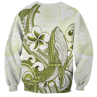 Lime Green Hawaii Sweatshirt Humpback Whale Tattoo Polynesian Tribal Ocean Vibes LT14 - Polynesian Pride