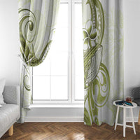 Lime Green Hawaii Window Curtain Humpback Whale Tattoo Polynesian Tribal Ocean Vibes LT14 - Polynesian Pride