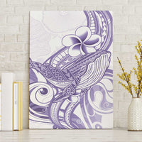 Purple Hawaii Canvas Wall Art Humpback Whale Tattoo Polynesian Tribal Ocean Vibes LT14 Without Frame Purple - Polynesian Pride